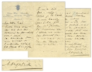 Mata Hari Autograph Letter Signed Regarding Critiques of Her Dancing -- ...read a bit what these journalist pigs dare to write...